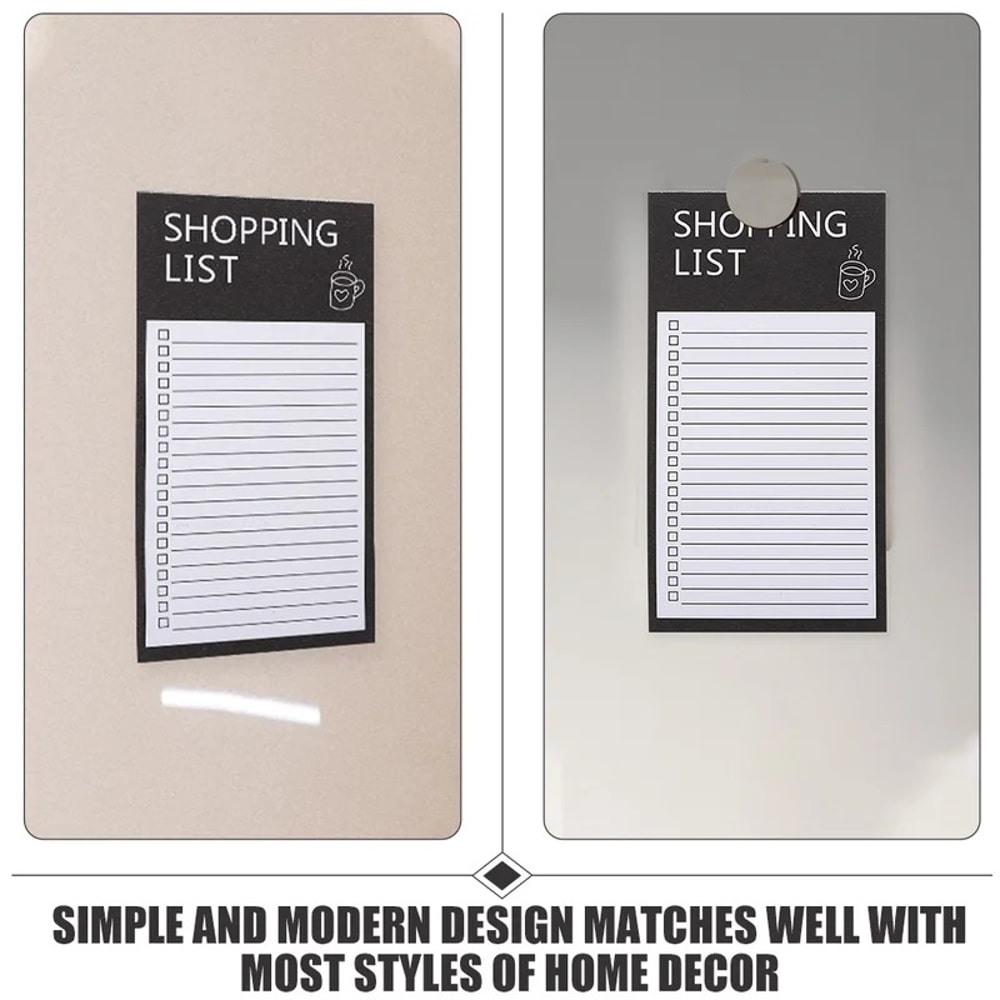 Magnetic Fridge Board Tear Off Memo Pad Reusable Kitchen Planner Board