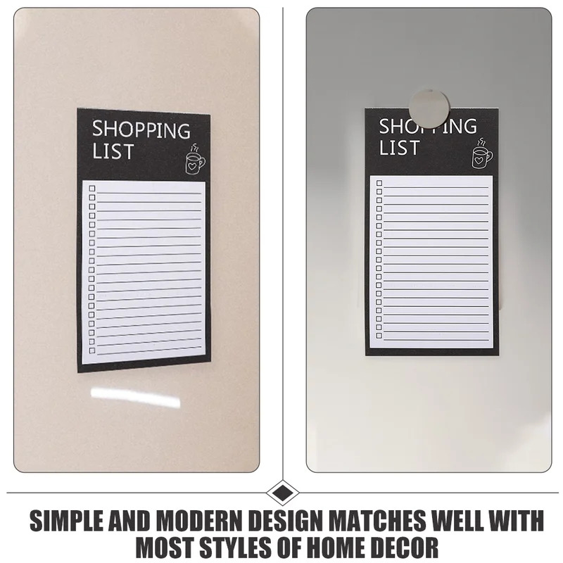 Magnetic Fridge Board Tear Off Memo Pad Reusable Kitchen Planner Board