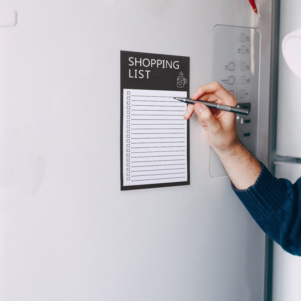 Magnetic Fridge Board Tear Off Memo Pad Reusable Kitchen Planner Board