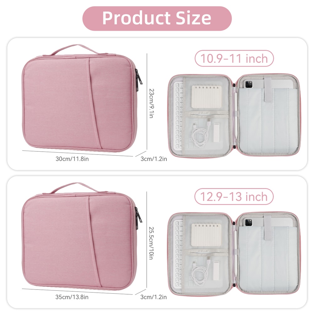 Slim Waterproof laptop sleeve for Inch Devices Padded tablet sleeve case for Daily Protection