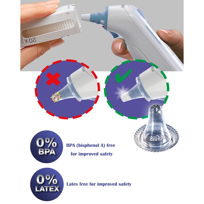 Disposable Ear Thermometer Covers for Braun ThermoScan Hygienic Probe Lens Filters