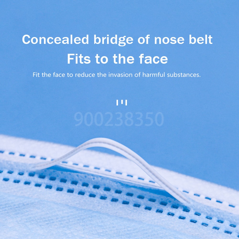 Disposable Face Masks Bulk Pack With Meltblown Filter Breathable Protective Mask For Adults 2