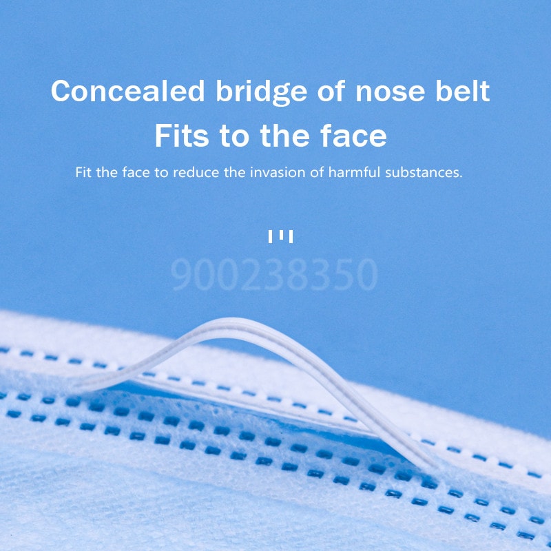 Disposable Face Masks Bulk Pack With Meltblown Filter Breathable Protective Mask For Adults 2