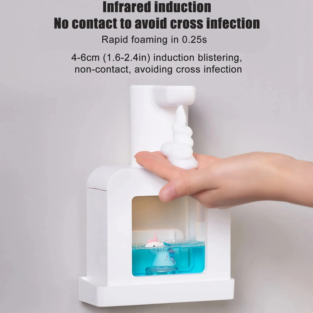 Automatic Touchless Soap Dispenser Cute Pet USB Rechargeable Foam Dispenser 3