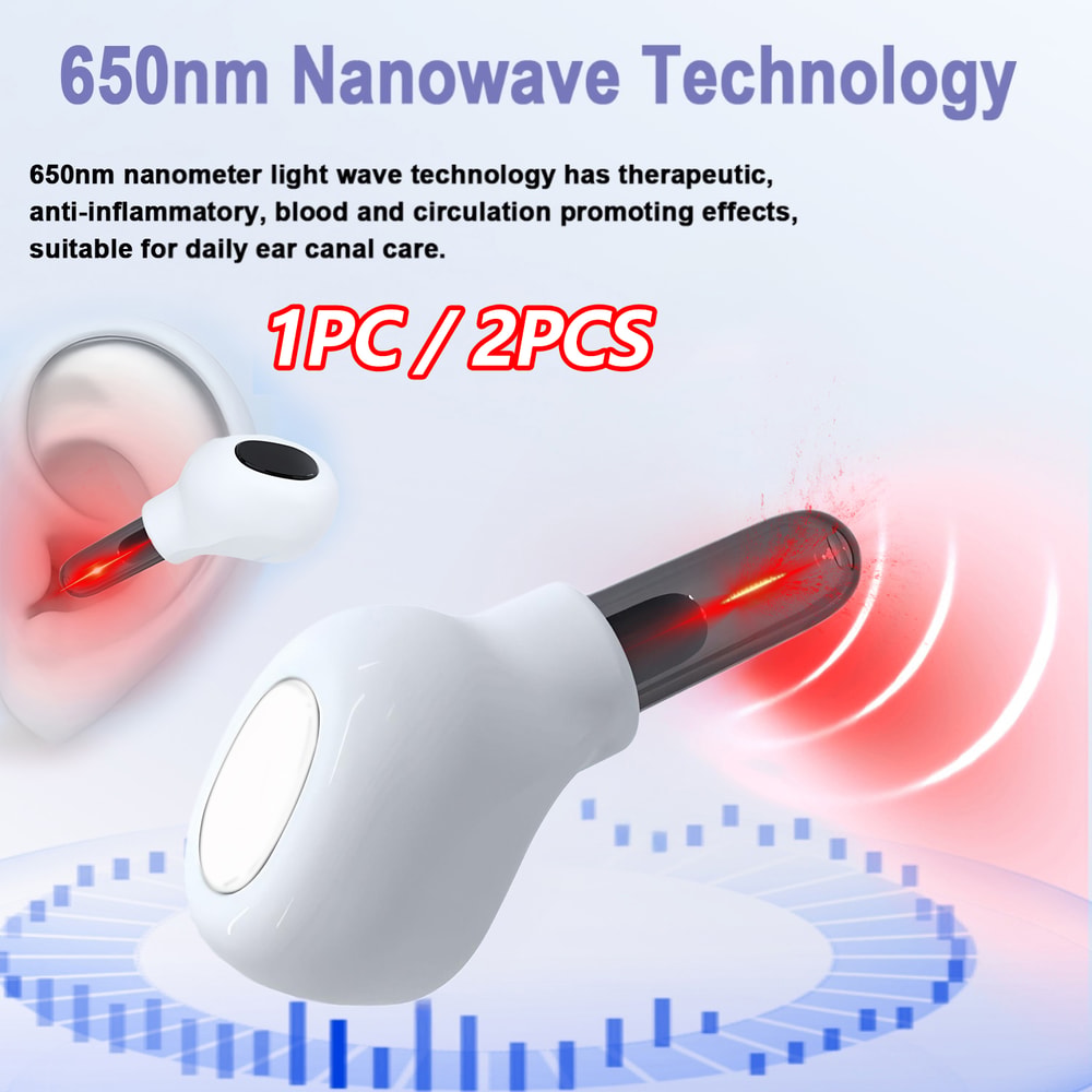 Red Light Therapy Ear Device For Tinnitus Relief And Ear Care 1