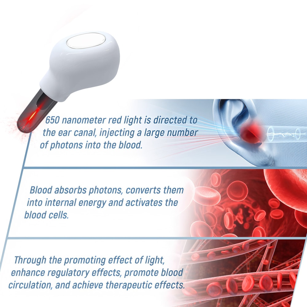 Red Light Therapy Ear Device For Tinnitus Relief And Ear Care 3
