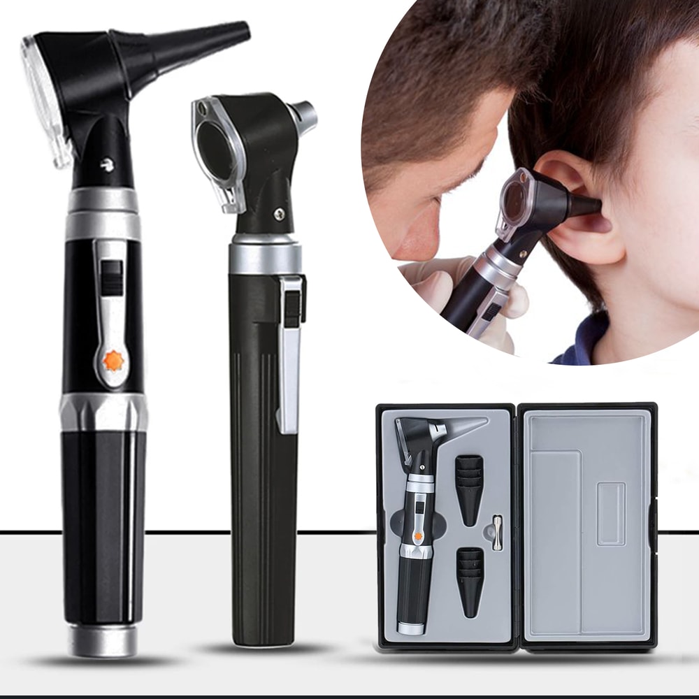 LumaView Professional Otoscope with LED Light & Magnification for Kids, Adults and Pets