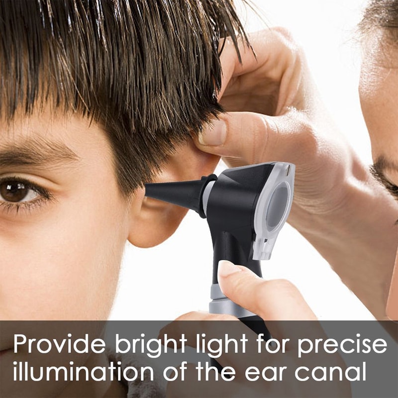 LumaView Professional Otoscope with LED Light & Magnification for Kids, Adults and Pets