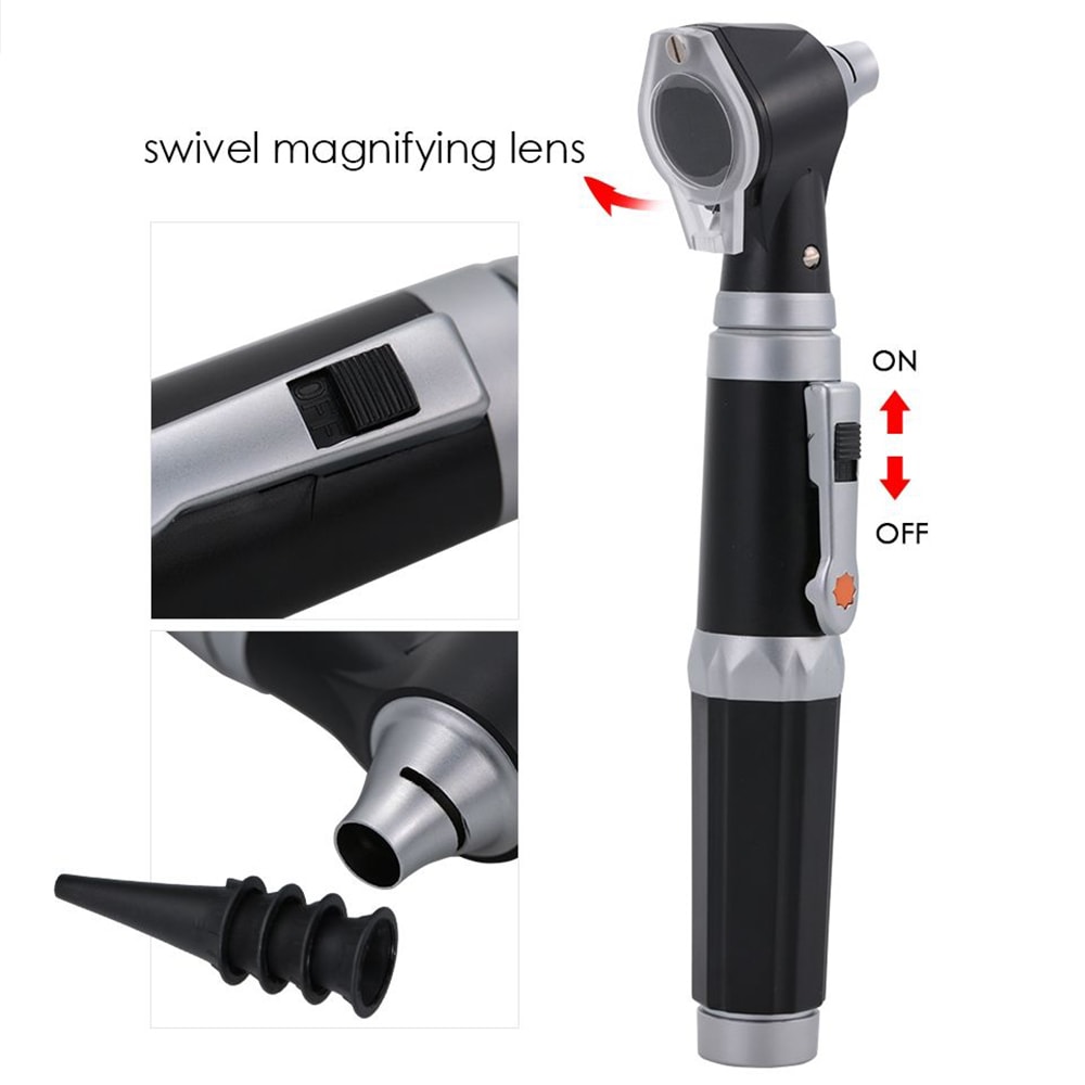 LumaView Professional Otoscope with LED Light & Magnification for Kids, Adults and Pets