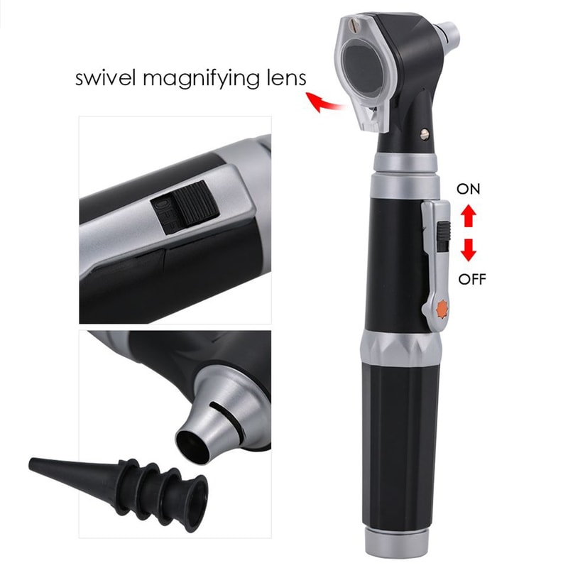 LumaView Professional Otoscope with LED Light & Magnification for Kids, Adults and Pets