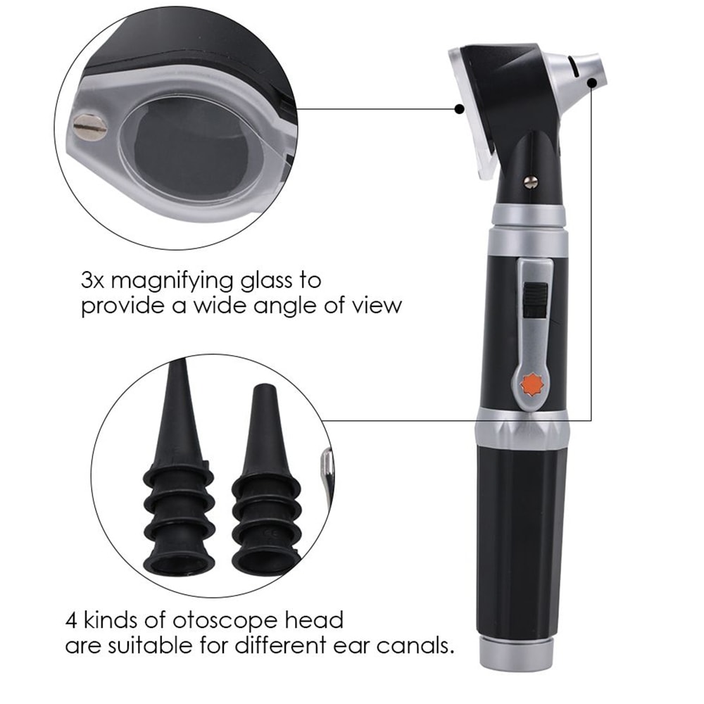 LumaView Professional Otoscope with LED Light & Magnification for Kids, Adults and Pets