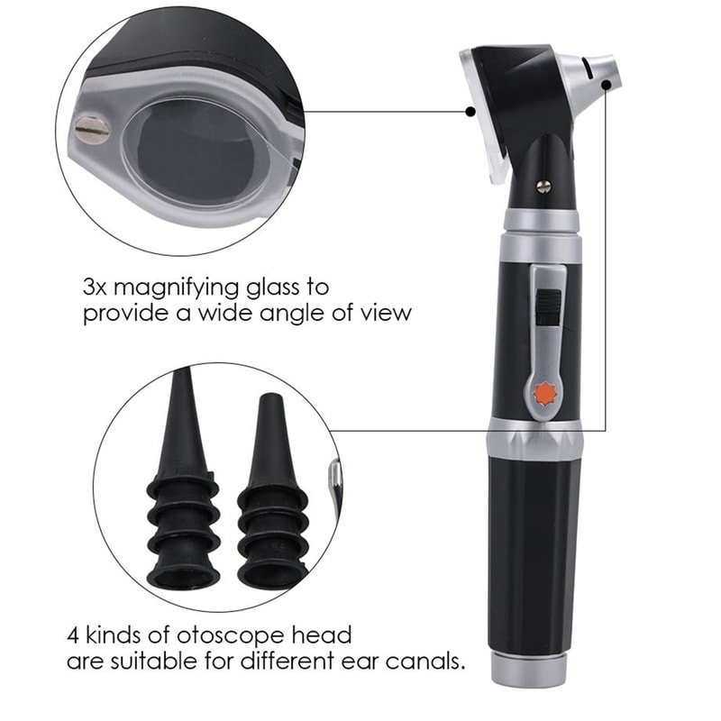 LumaView Professional Otoscope with LED Light & Magnification for Kids, Adults and Pets