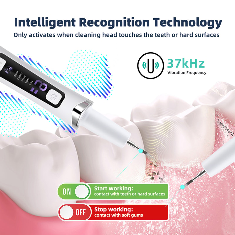 Ultrasonic Tooth Cleaner With LED Light Level Dental Scaler For Plaque Tartar Removal 1