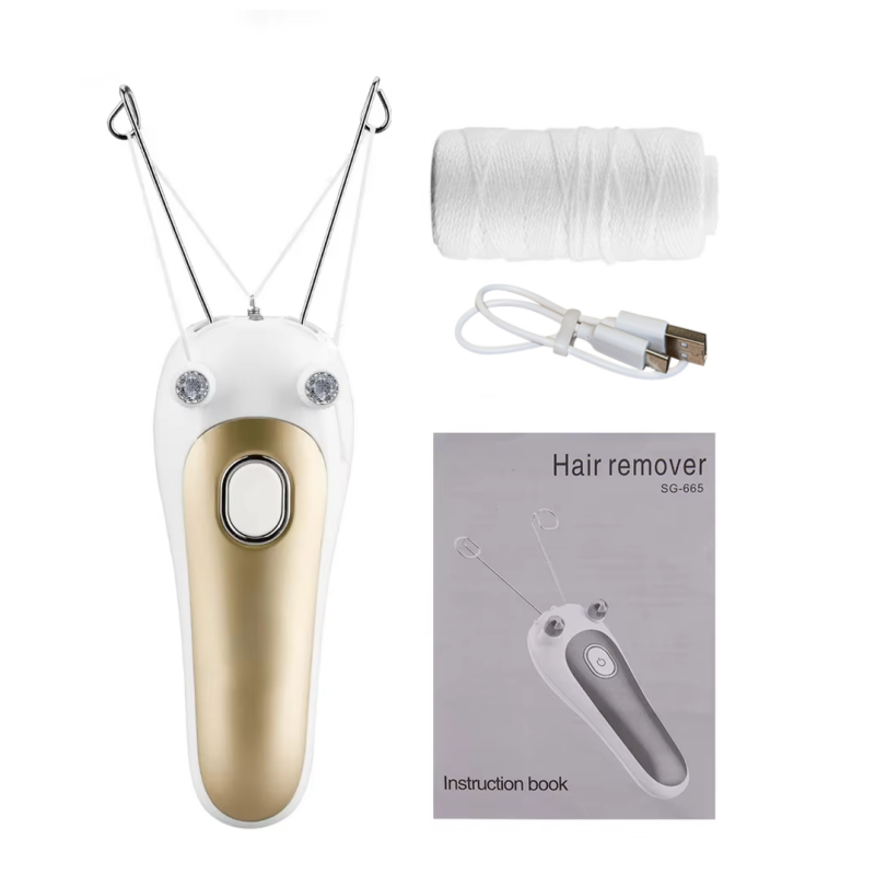 SilkGlide Electric Threading Epilator for Face & Body Hair Removal