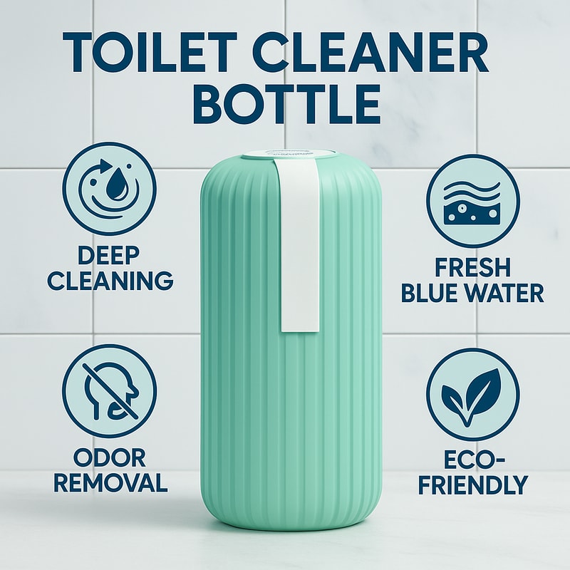 AquaFresh Automatic Toilet Cleaner Bottle For Deep Cleaning And Long Lasting Freshness 0