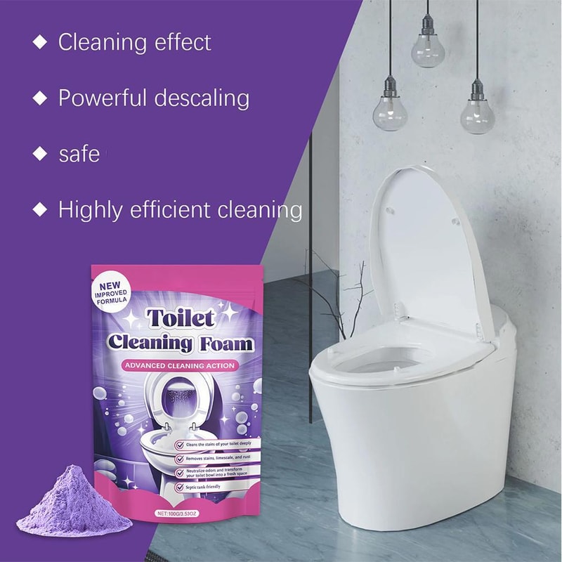 Deep Clean Toilet Foam Cleaner Fresh Deodorizing Bathroom Spray 2