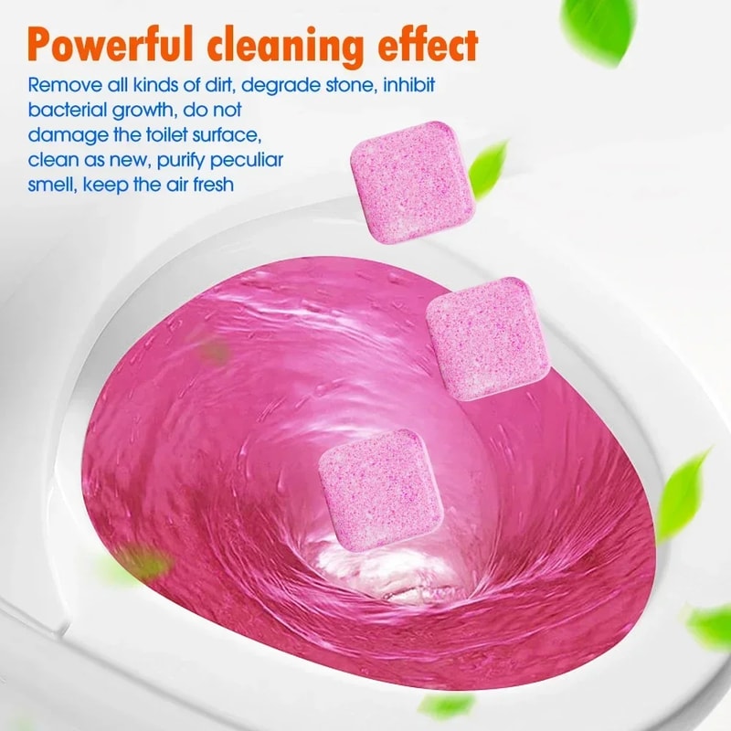 Ultra Fresh Toilet Cleaning Tablets Effervescent Toilet Bowl Cleaner Deodorizer 2