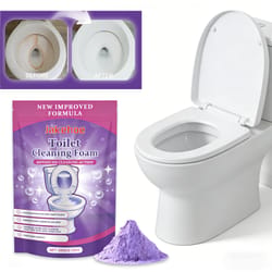 powerfoam toilet bowl cleaner powder deep cleaning descaler & deodorizer