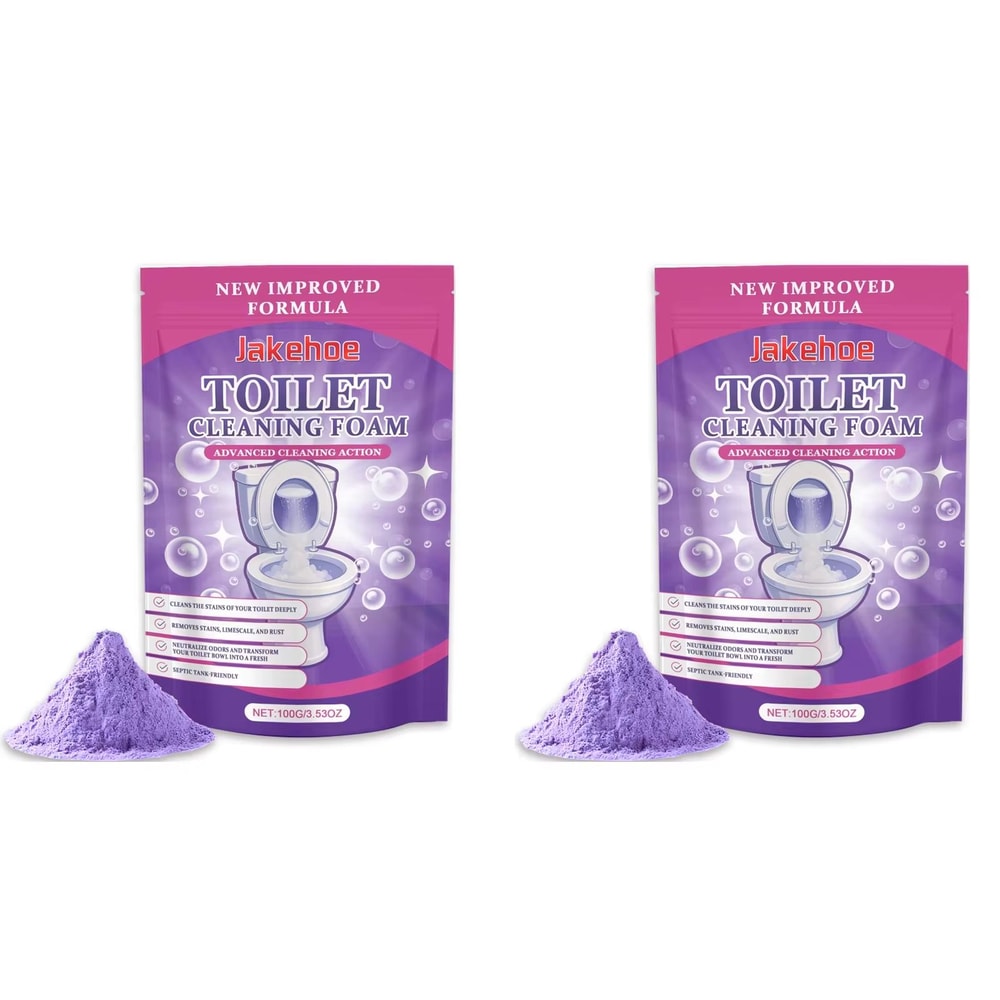 PowerFoam Toilet Bowl Cleaner Powder Deep Cleaning Descaler Deodorizer 7