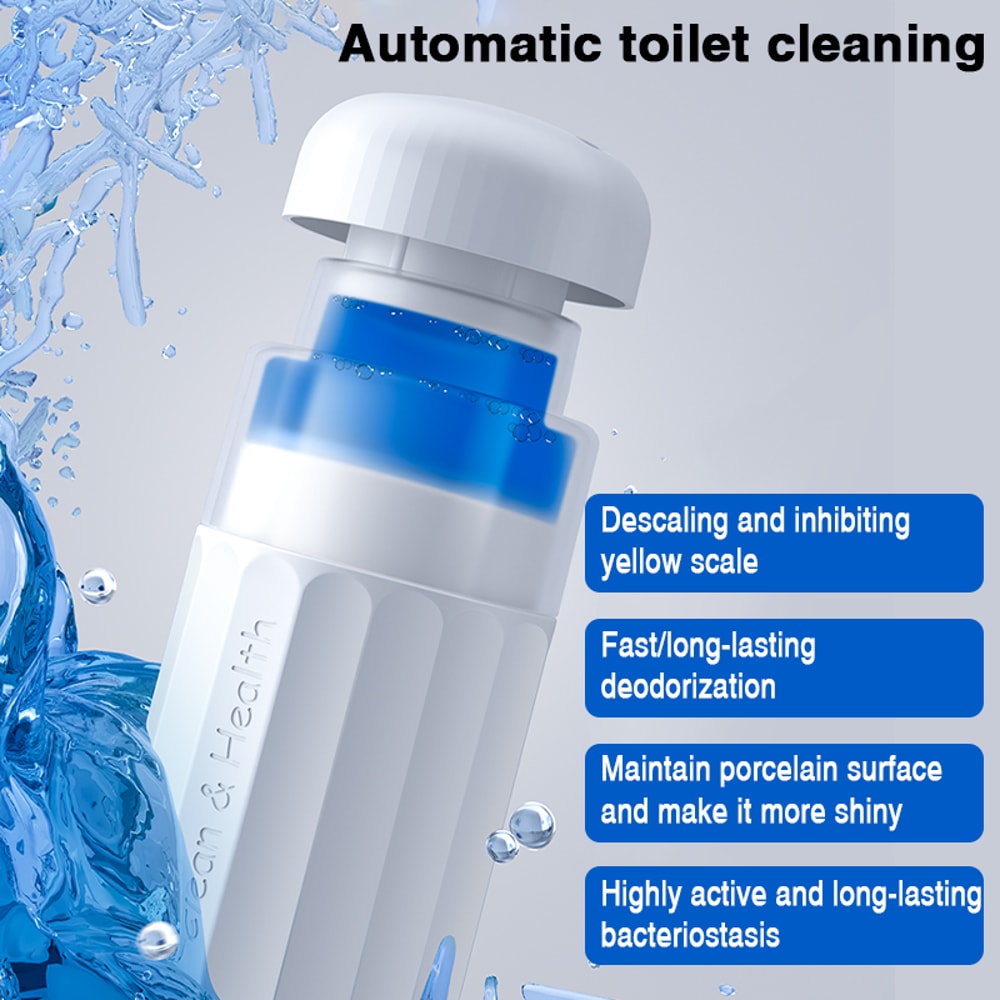 Automatic Toilet Cleaner Gel With Powerful Descaling Long Lasting Deodorizing Formula 0