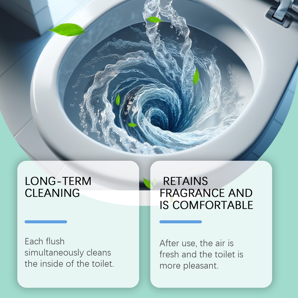 Automatic Toilet Bowl Cleaner Tablets For Odor Removal And Stain Free Fresh Toilets 1