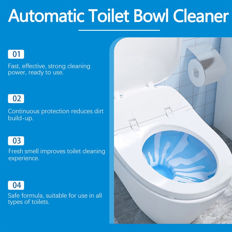 Deep Clean Toilet Bowl Cleaner Tablets Odor Eliminator Descaling Tablets Pack 4