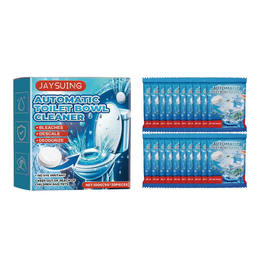 Deep Clean Toilet Bowl Cleaner Tablets Odor Eliminator Descaling Tablets Pack 5