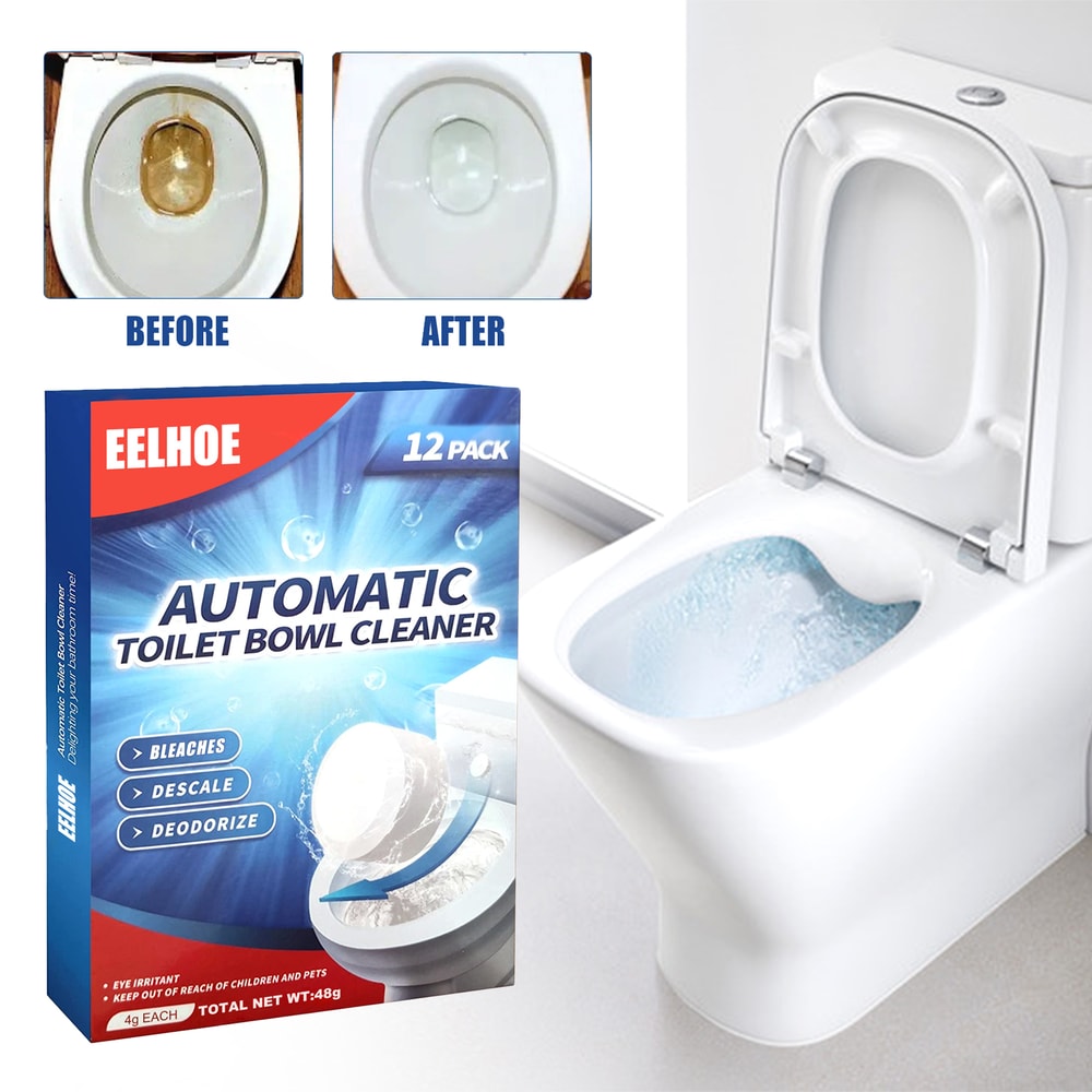 Deep Clean Toilet Tablets Fast Dissolving Toilet Bowl Cleaner and Odor Eliminator