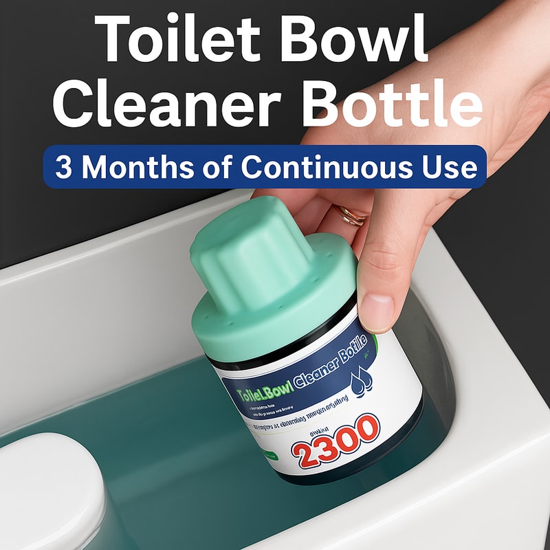 FreshFlush Toilet Tank Cleaner Bottle Long Lasting Blue Water Deodorizer 2