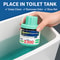 FreshFlush Toilet Tank Cleaner Bottle Long Lasting Blue Water Deodorizer 3