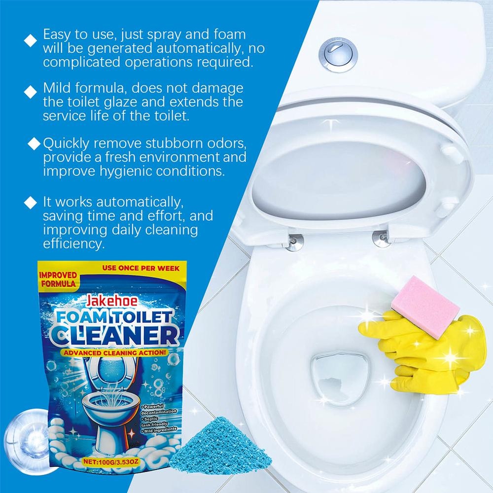 Deep Clean Foam Toilet Cleaning Tablets Bathroom Deodorizer Odor Removal Tablets 3