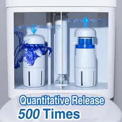 automatic toilet cleaner tablets fresh scent descaler deodorizer liquid solution