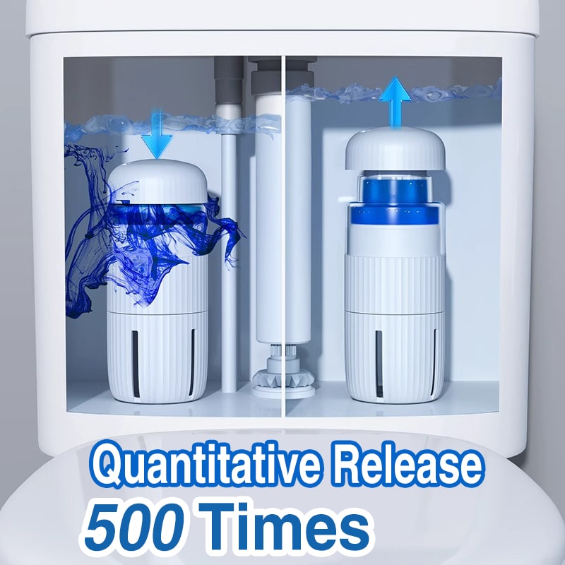 Automatic Toilet Cleaner Tablets Fresh Scent Descaler Deodorizer Liquid Solution 0