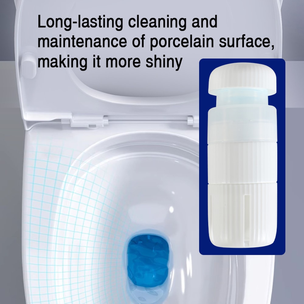 Automatic Toilet Cleaner Tablets Fresh Scent Descaler Deodorizer Liquid Solution 2