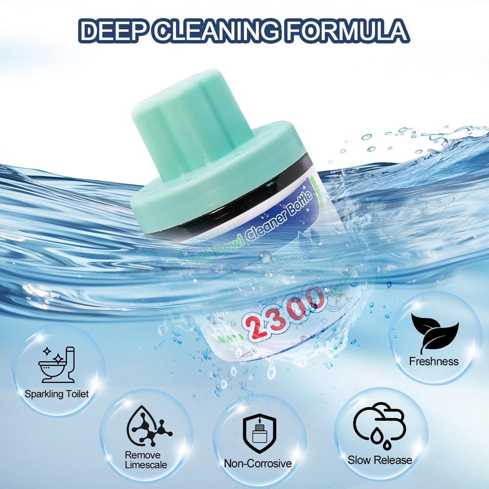 Automatic Blue Toilet Bowl Cleaner Tablets Long Lasting Fresh Septic Safe Cleaning System 4