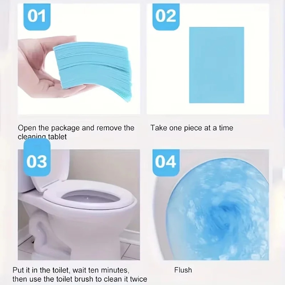 PowerClean Toilet Cleaning Tablets Odor Eliminator Multi Surface Descaler 1