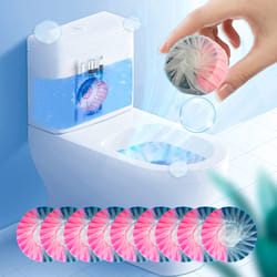 automatic toilet bowl cleaner tablets continuous fresh flush deodorizer for odor free bathroom