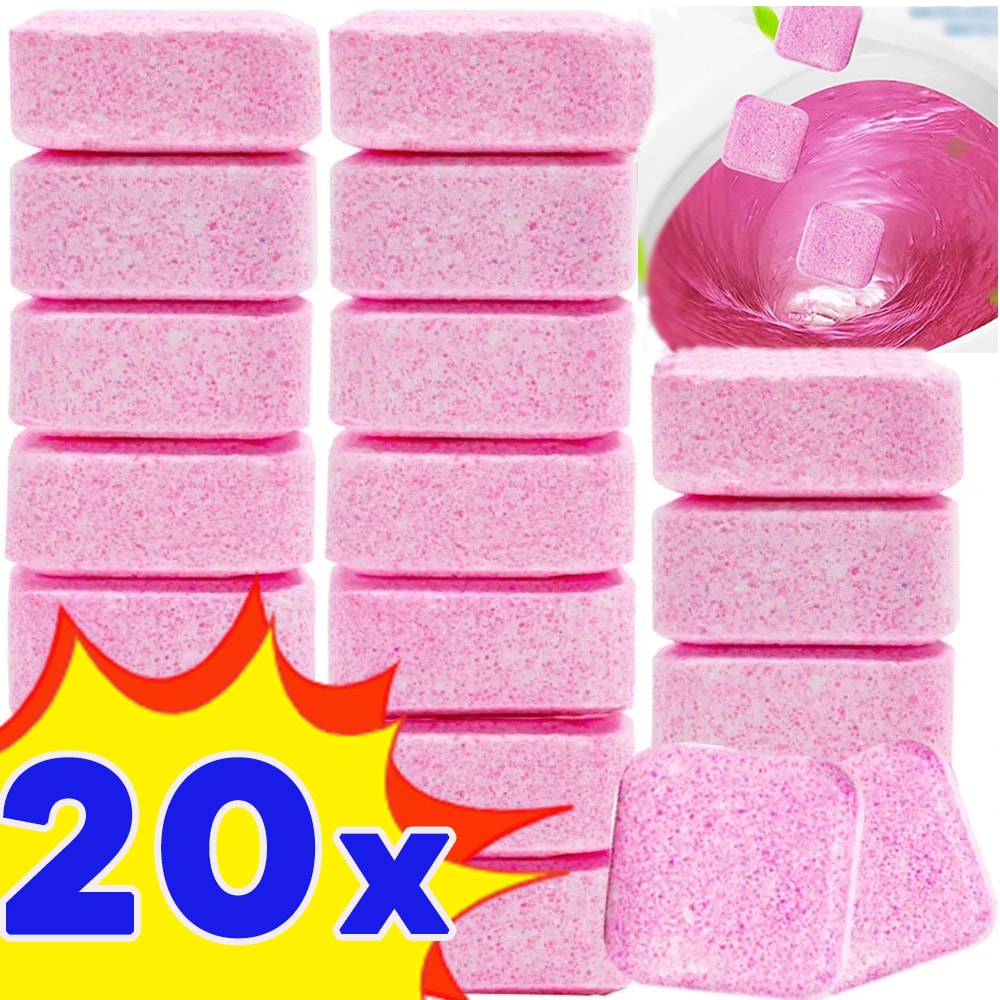 PowerFizz Toilet Cleaning Tablets Effervescent Toilet Bowl Cleaner For Odor Removal Stain Defense 1