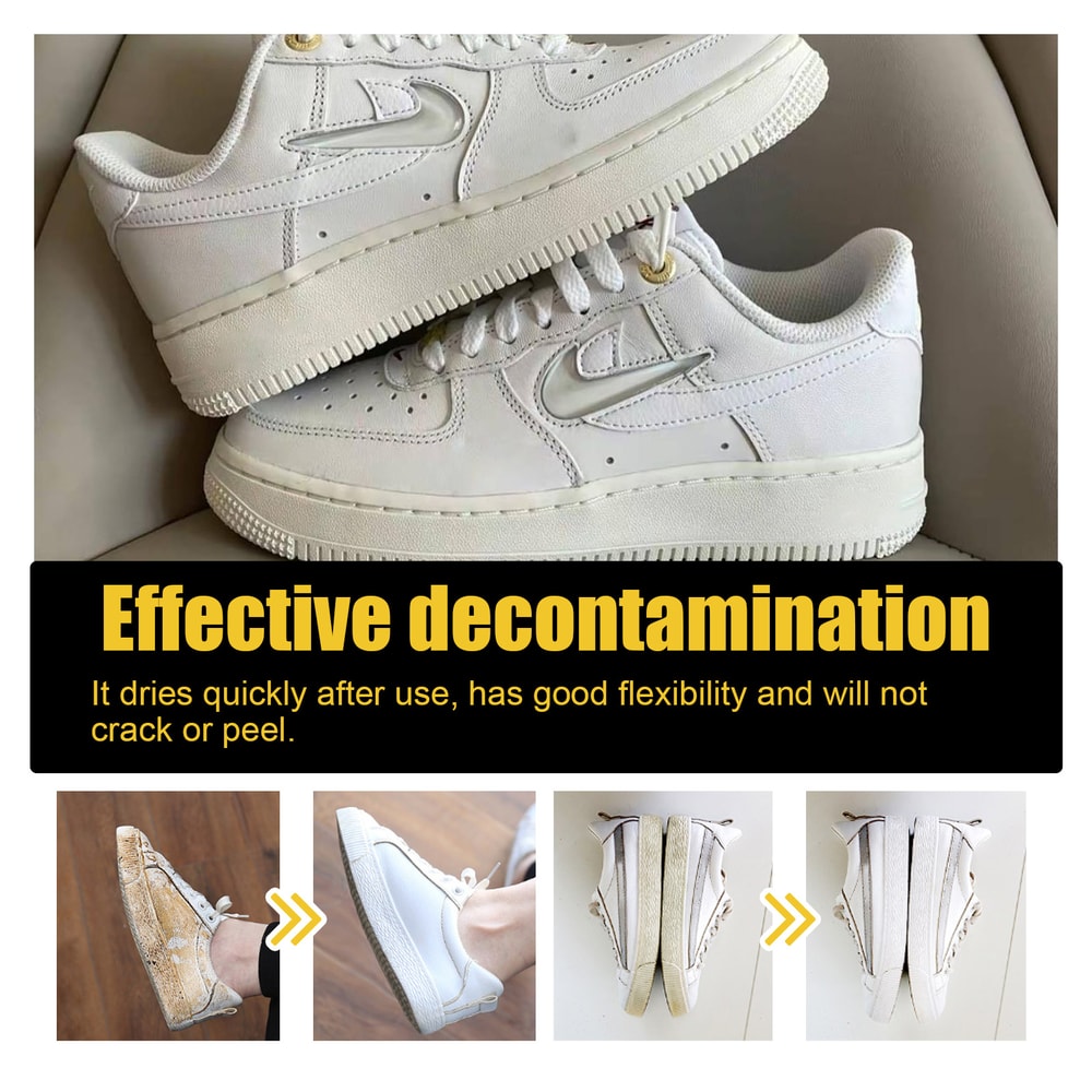 White Shoe Cleaner Gel Kit Sneaker Whitening Yellow Edge Remover 2
