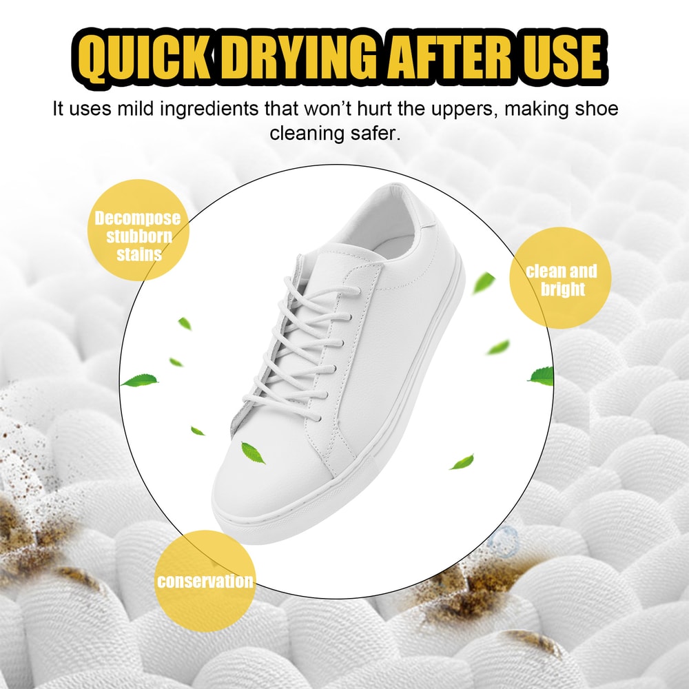 White Shoe Cleaner Gel Kit Sneaker Whitening Yellow Edge Remover 3