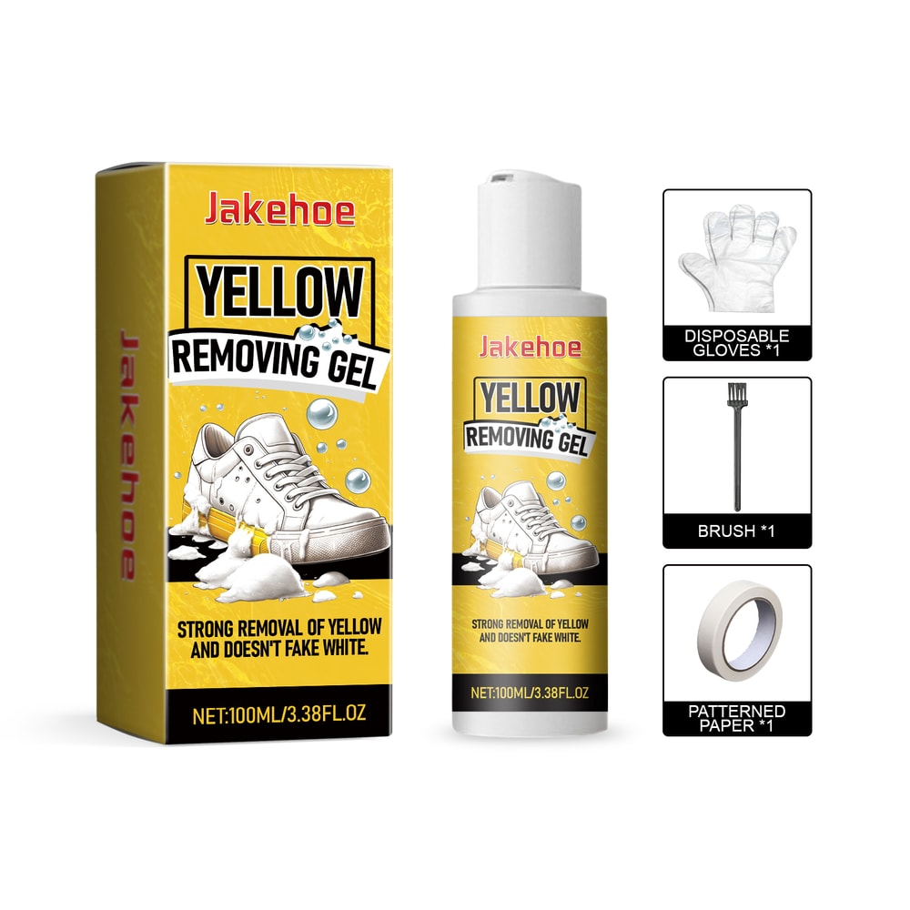 White Shoe Cleaner Gel Kit Sneaker Whitening Yellow Edge Remover 6