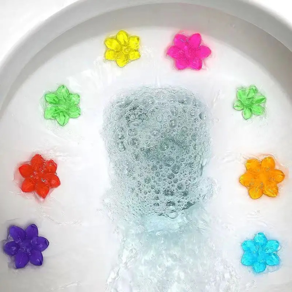 Floral Gel Toilet Bowl Freshener Cleaner Long Lasting Bathroom Deodorizer 5
