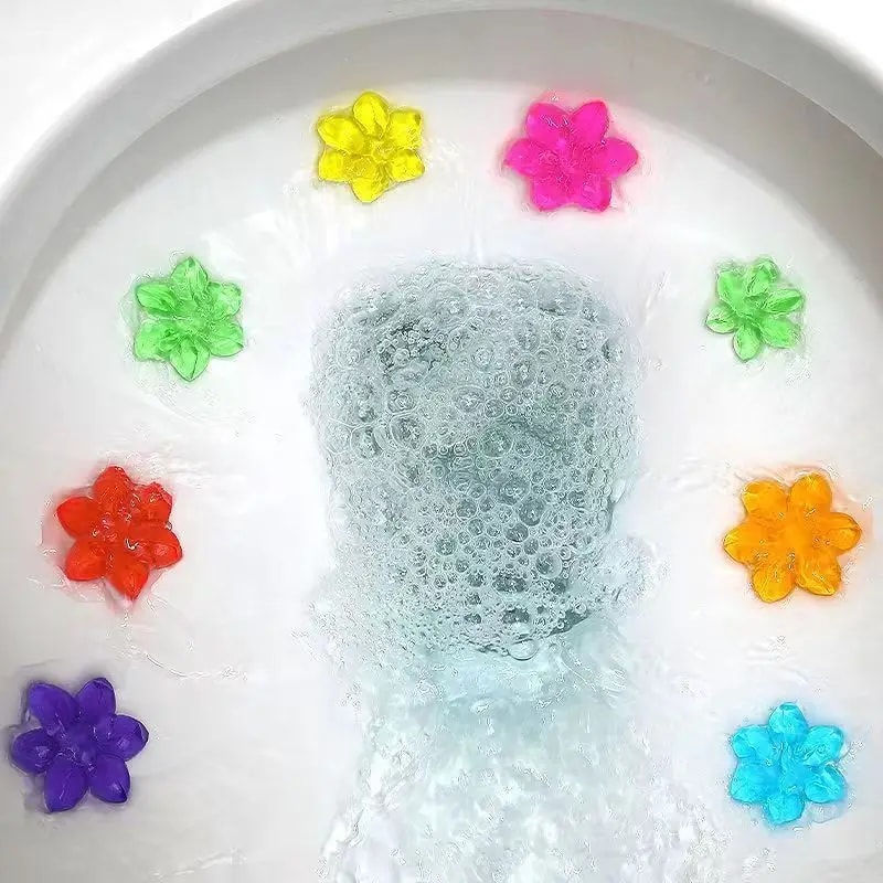 Floral Gel Toilet Bowl Freshener Cleaner Long Lasting Bathroom Deodorizer 5