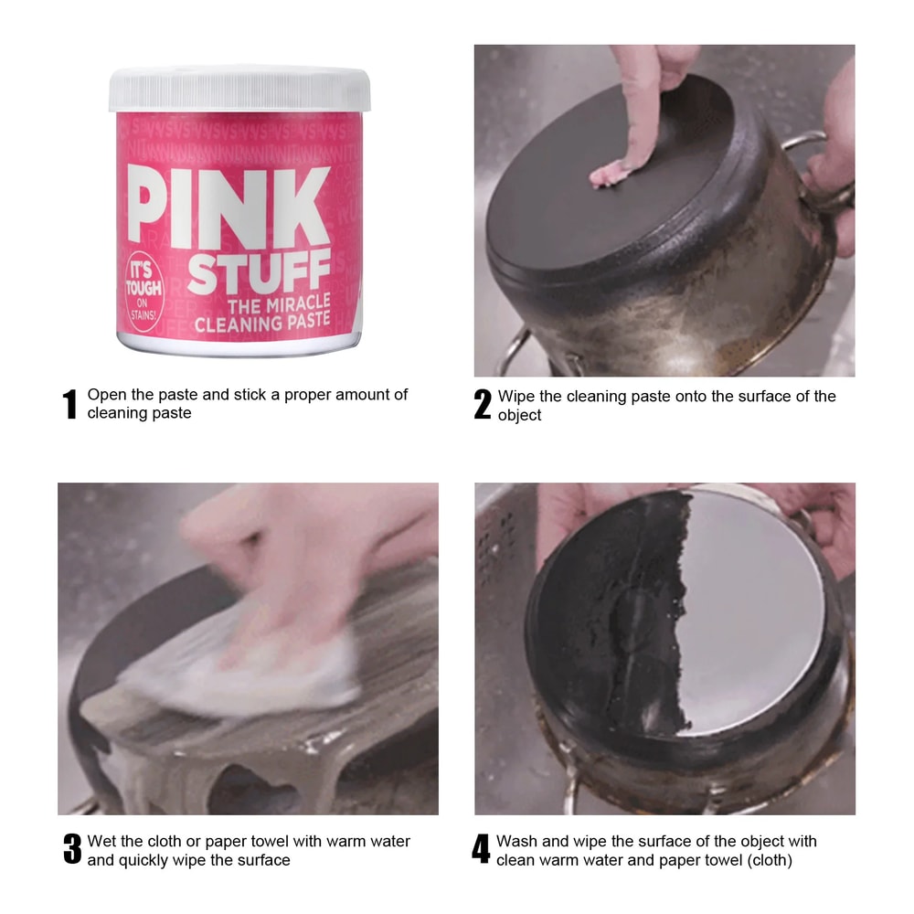 Multipurpose Cleaner Cream Stainless Steel Scratch Remover Kitchen Stain Polishing Paste 5