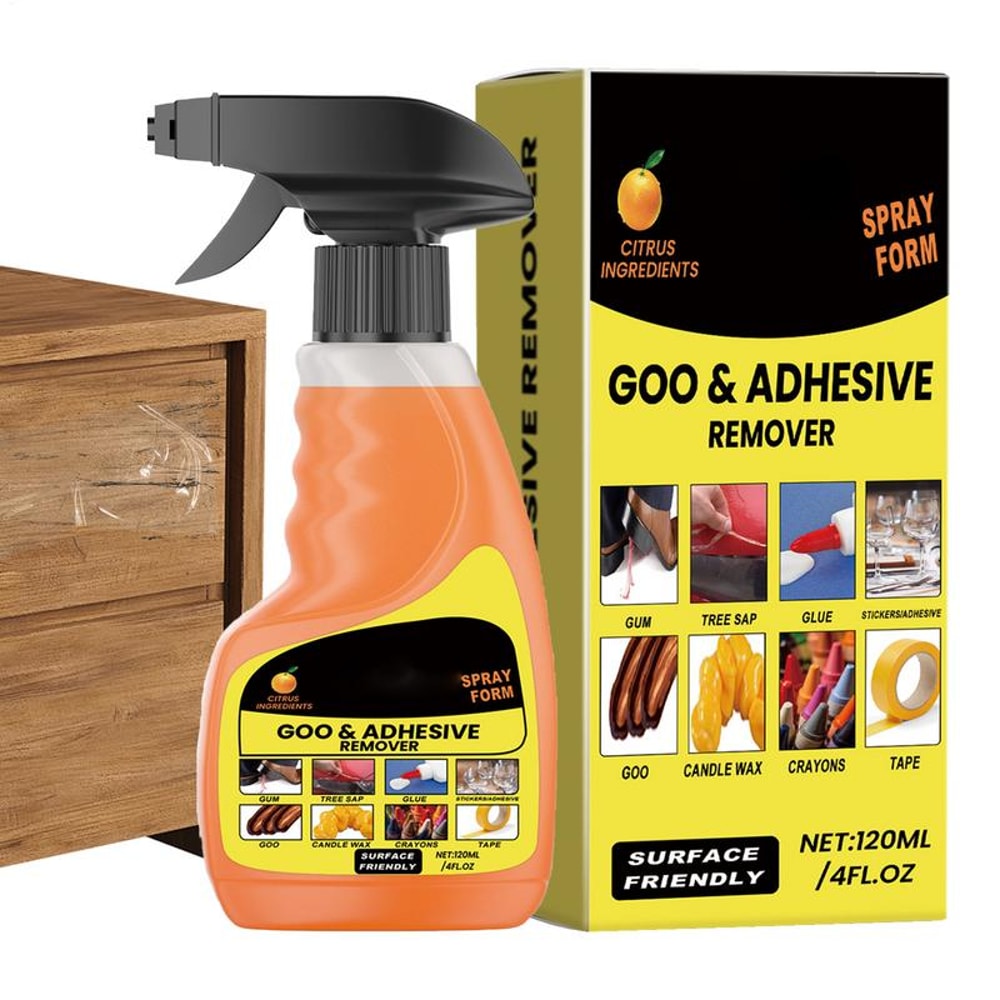 Adhesive Remover Spray for Cars & Glass Sticky Residue Cleaner
