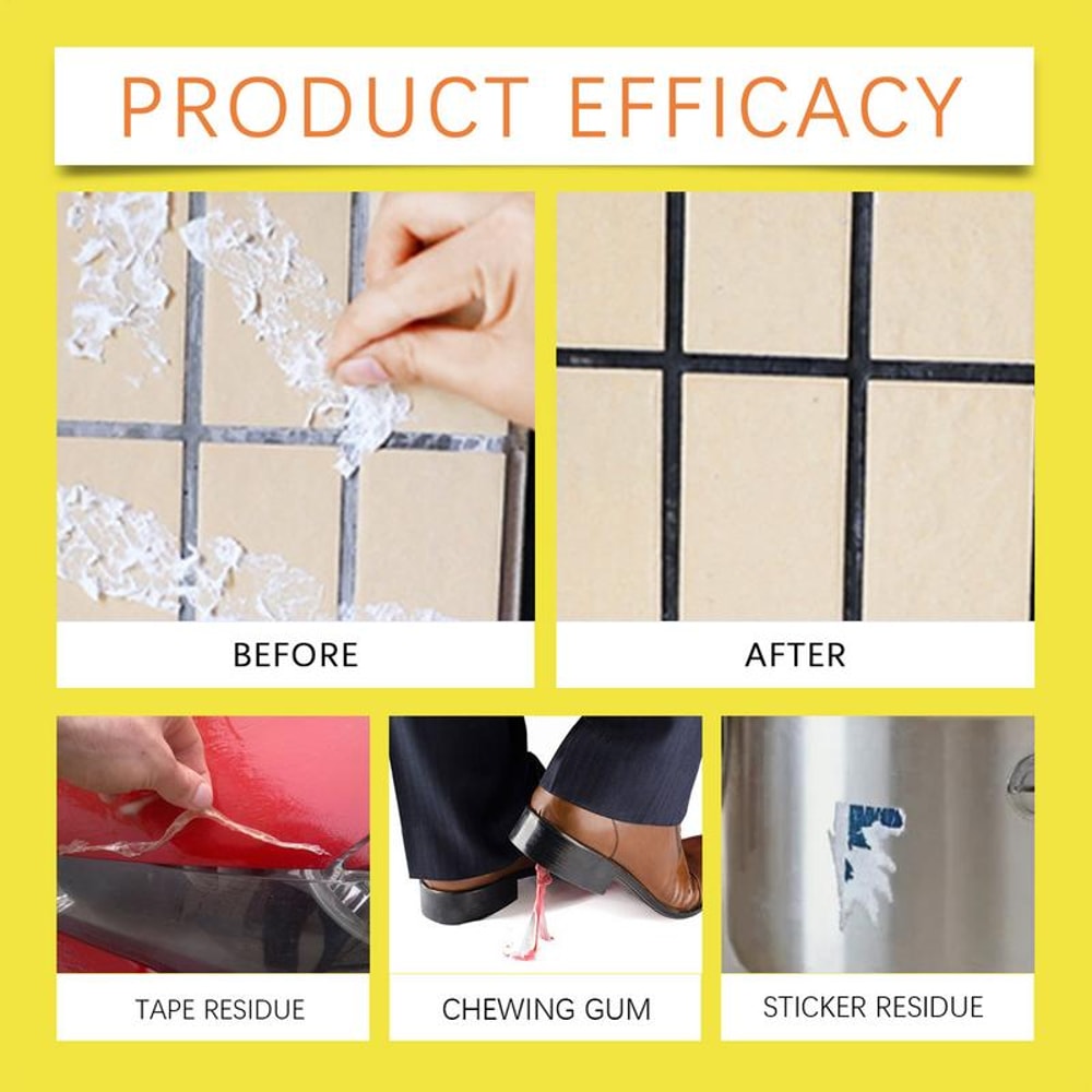 Adhesive Remover Spray for Cars & Glass Sticky Residue Cleaner