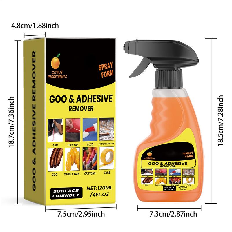Adhesive Remover Spray for Cars & Glass Sticky Residue Cleaner