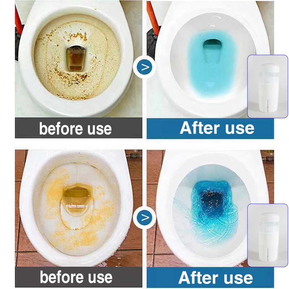 Automatic Toilet Cleaner Tablets Blue Bubble Toilet Bowl Deodorizer And Descaler 2