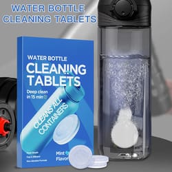 effervescent water bottle cleaning tablets for deep descaling & odor removal