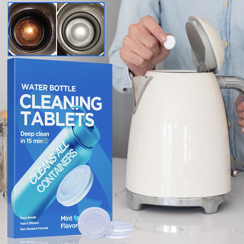 Effervescent Water Bottle Cleaning Tablets for Deep Descaling & Odor Removal